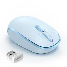 TECKNET Wireless Mouse, 2.4G Quiet Computer Mouse with USB Receiver, 4 Buttons
