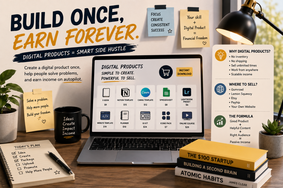 Why Digital Products Might Be the Smartest Side Hustle You Can Start Today