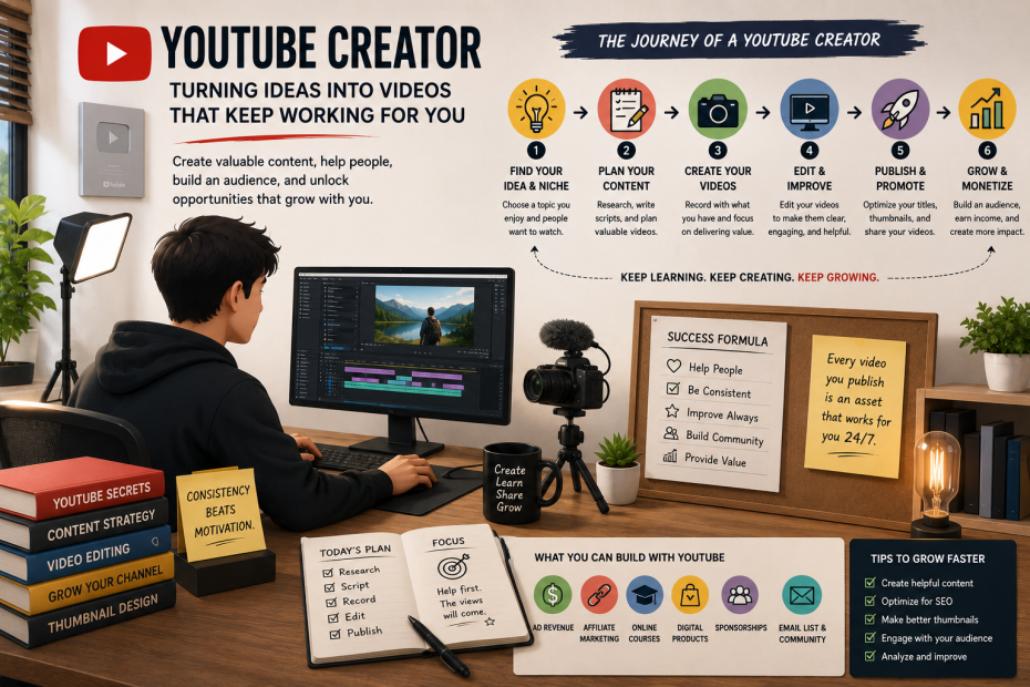 YouTube Creator: Turning Ideas Into Videos That Keep Working for You