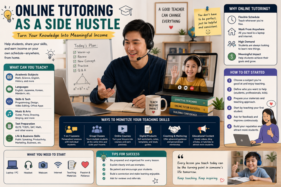 Online Tutoring Side Hustle: How to Start Teaching Online