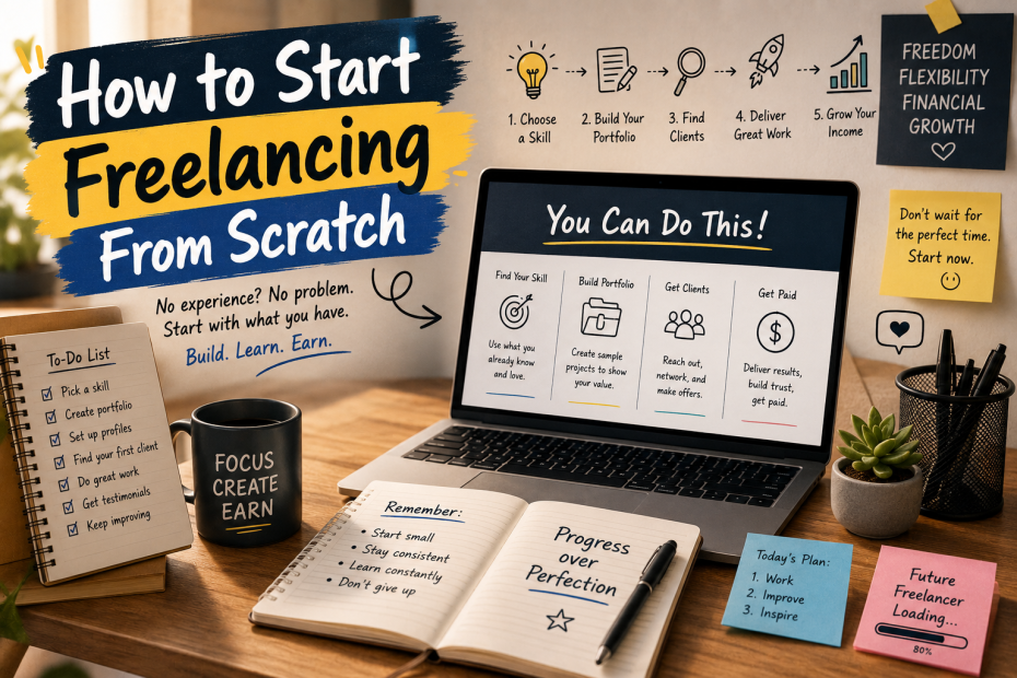How to Start Freelancing From Scratch: A Beginner's Guide
